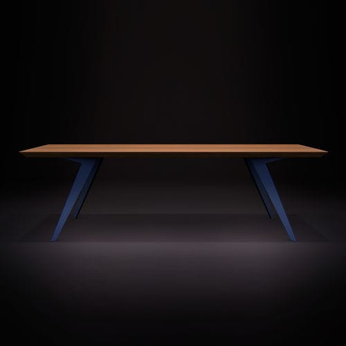 Moderner Esstisch - BICAdine - BICA chair - Holzfurnier / Gestell aus Stahl / rechteckig