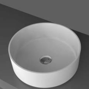 Aufsatzwaschbecken - MINIMA/T - IOTTI BY MENOZZI - Mineralwerkstoff / rund / modern