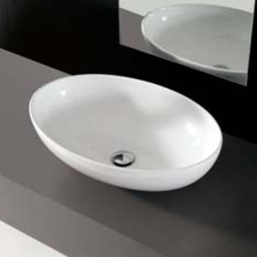 Aufsatzwaschbecken - SOFTLY/OA , SOFTLY/OAR - IOTTI BY MENOZZI - Keramik / oval / modern