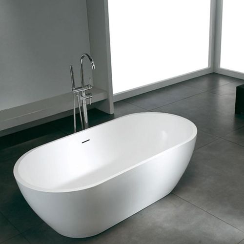 Ovale Badewanne - CAIRO - STANO - freistehend / Corian® / doppelt