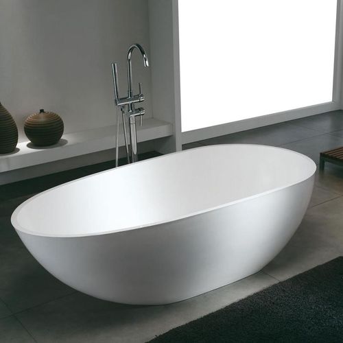 Ovale Badewanne - STOCKHOLM - STANO - freistehend / Corian® / doppelt