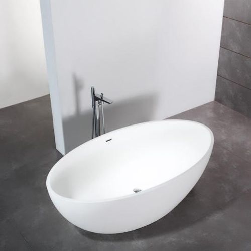 Ovale Badewanne - BARCELONA - STANO - freistehend / Corian® / doppelt