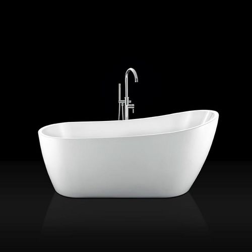 Ovale Badewanne - SUTTON BLANCHE - STANO - freistehend / Glasfaser / weiß