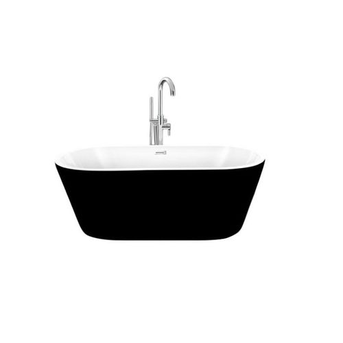 Ovale Badewanne - NEW-YORK NOIRE - STANO - freistehend / Glasfaser / doppelt