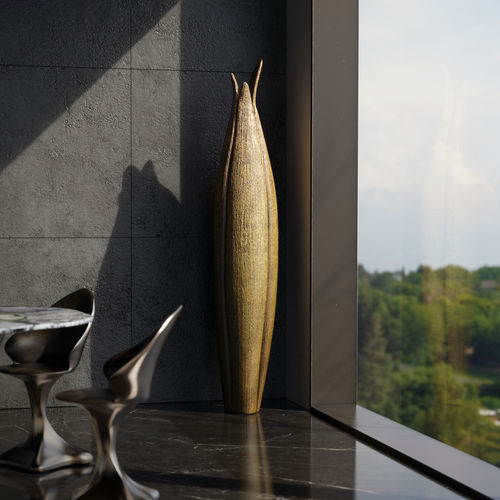 Moderne Vase - AGAVE - KARPA - Harz / Glasfaser / bodenstehend