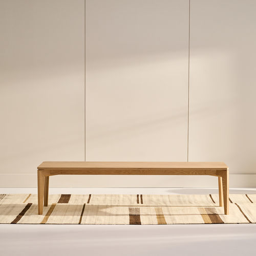Moderne Bank - C111  - KASTELLA - Eiche / Ahornholz / amerikanischer Nussbaum