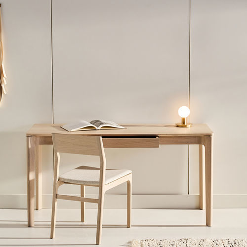Bodenstehender Schreibtisch - Cove T408  - KASTELLA - modern / amerikanischer Nussbaum / Weißeiche