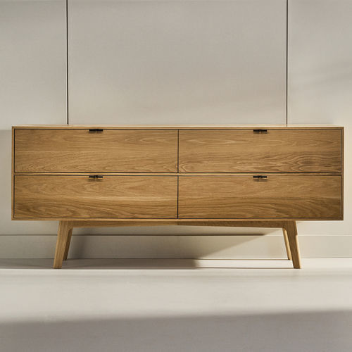 Moderne Kommode - S108 - KASTELLA - Eiche / Nussbaum / Kirschbaum
