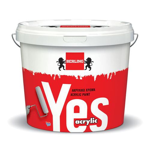 Dekorfarbe - YES 100% ACRYLIC PAINT - Berling Paints - für Außenbereich / Innenbereich / für Wand