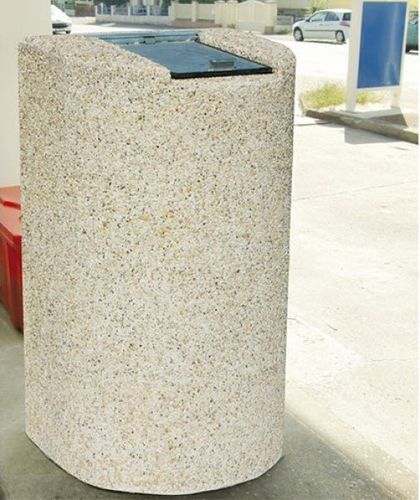 Park-Abfallbehälter - AB112 - PREFAC MYWAY - Beton / mit Deckel / klassisch