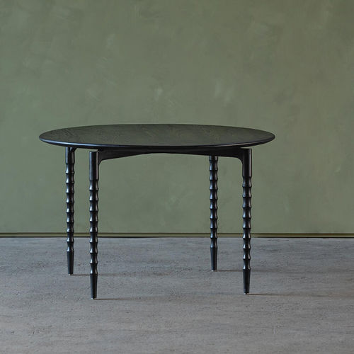 Moderner Esstisch - RIPPLE - VOGEL - Iroko / Holz / Gestell aus Iroko