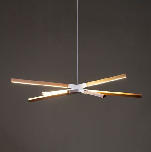 Hängeleuchte - SKY BANG - Stickbulb - LED / Holz