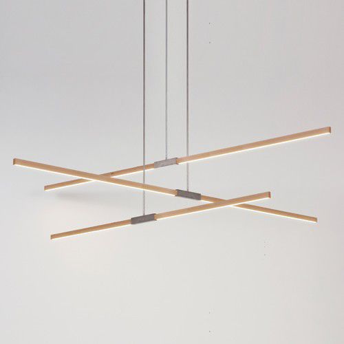 Hängeleuchte - MULTIPLE - Stickbulb - LED / linear / Holz