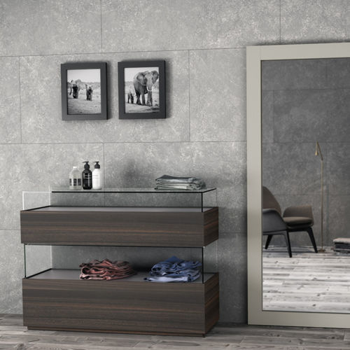 Moderne Kommode - KLAS 2 2S - EMEDE - Holz / Glas / Keramik
