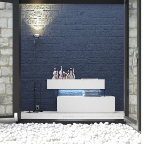 Kommode / minimalistisches Design - KLAS 2S - EMEDE - Glas / Keramik / mit Schublade