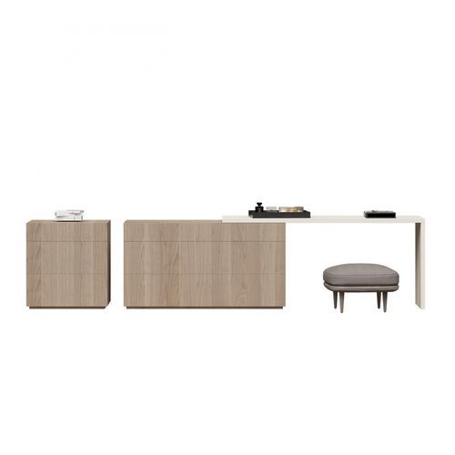 Bodenstehender Schreibtisch - PLINTO  - EMEDE - modern / Holz / gerade