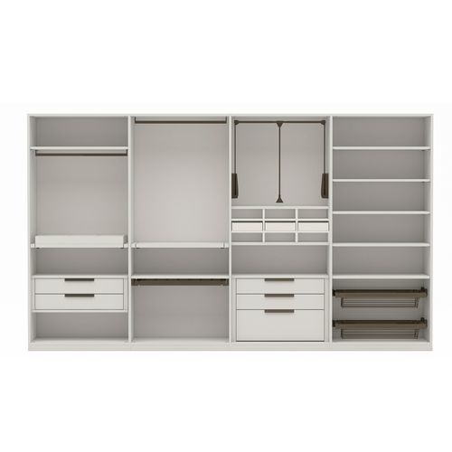 Moderner Kleiderschrank - BASE C - EMEDE - melaminbeschichtet / mit Schiebetür / maßgefertigt