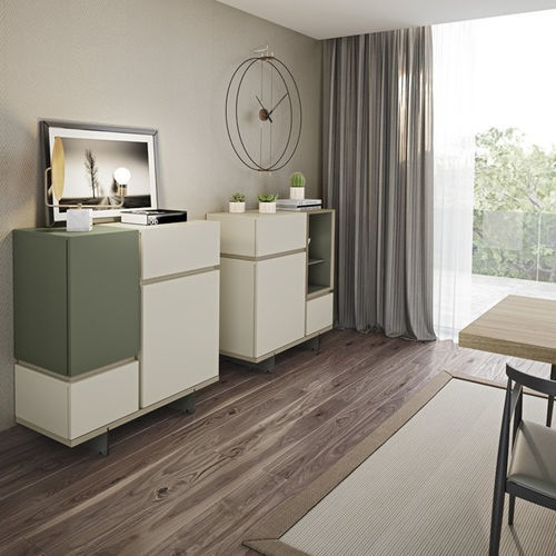 Hohes Sideboard - Connector 09_1 - EMEDE - modern / Holz / Metall