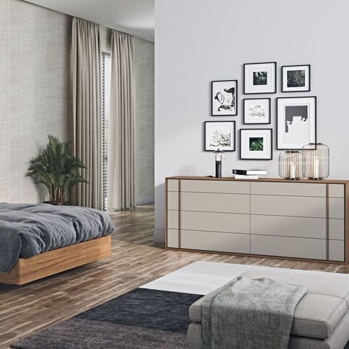 Hohe Kommode - NEWTOP 8 - EMEDE - modern / lackiertes Holz / rechteckig