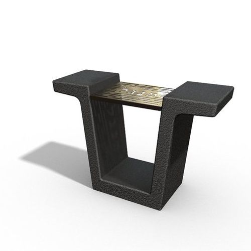 Holzkohle-Gartengrill - 7605 - Arica Urban - für öffentliche Bereiche / freistehend / Beton