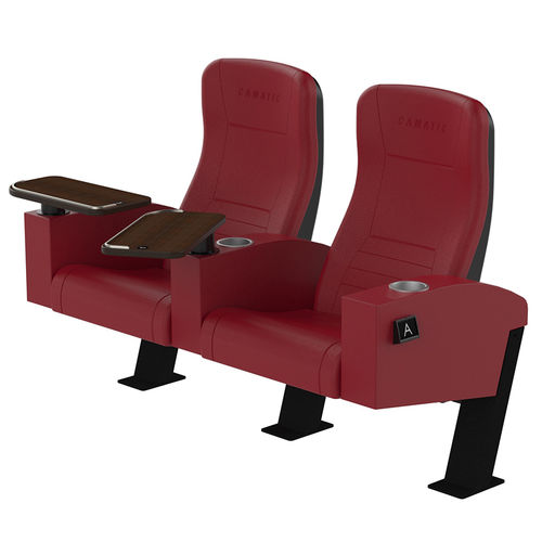 Stoffkinosessel - ACTIVA CLUB - Camatic Seating - Leder / für Gewerbegebrauch / rot