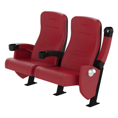 Moderner Auditoriumsessel - ACTIVA SPORT FIXED - Camatic Seating - Leder / Vinyl / mit neigbarer Rückenlehne