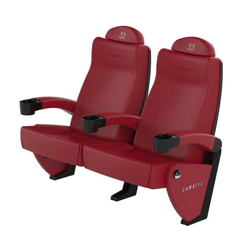 Moderner Auditoriumsessel - ARTES FIXED - Camatic Seating - Leder / Stoff / Polster