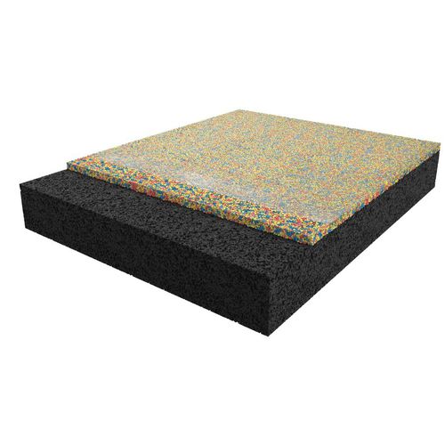 Recyclinggummi-Bodenbelag - CONIPUR PGI - CONICA - EPDM / für den Außenbereich / für den Innenraum