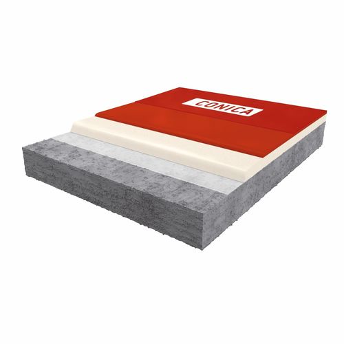 Polyurethan-Bodenbelag - CONIFLOOR LPC + LI - CONICA - für Dienstleistungsbereich / andere Formate / glatt