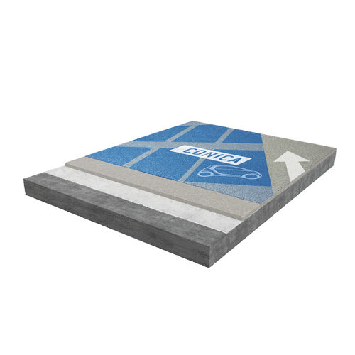 Epoxidharz-Bodenbelag - CONIPROOF PES - CONICA - Dekorputz / für Parkplätze / aus Fliesen