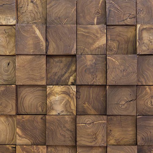 Holz-Verblendplatte - CUBES - Frevini studio - Innenbereich / 3D / recycelt