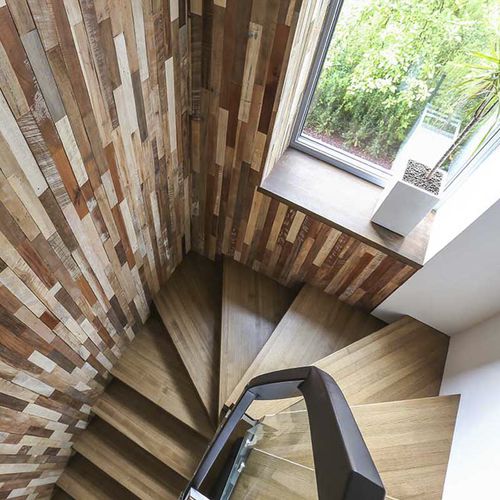 Holz-Verblendplatte - JANGO - Frevini studio - Innenbereich / recycelt / Dekor