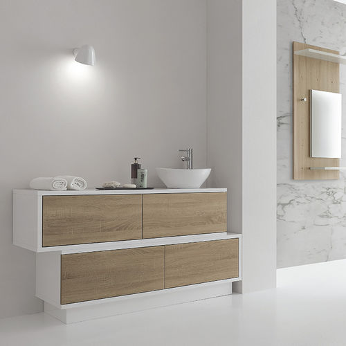 Freistehender Waschtisch-Unterschrank - SWING SERIES - VISMARA Beauty&Spa Design - Eiche / Wenge / Lärche