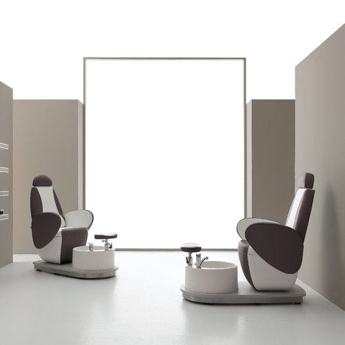 Fusspflegestuhl mit Wellnessbecken / Kunstleder - EDGE - VISMARA Beauty&Spa Design - mit Kopfstütze / mit Fußstütze / mit Armlehnen