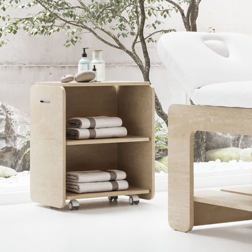 Moderner Lampentisch - NAT - VISMARA Beauty&Spa Design - Holz / melaminbeschichtet / Gestell aus Holz