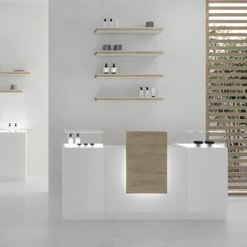 Melaminbeschichtete Empfangstheke - LIGHT - VISMARA Beauty&Spa Design - für Frisörsalon / für Schönheitssalon / beleuchtet