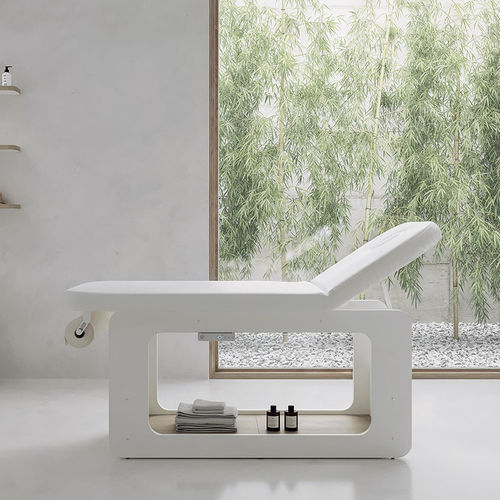 Stationäre Massageliege - CREO - VISMARA Beauty&Spa Design - Holz / mit Stauraum / maßgefertigt