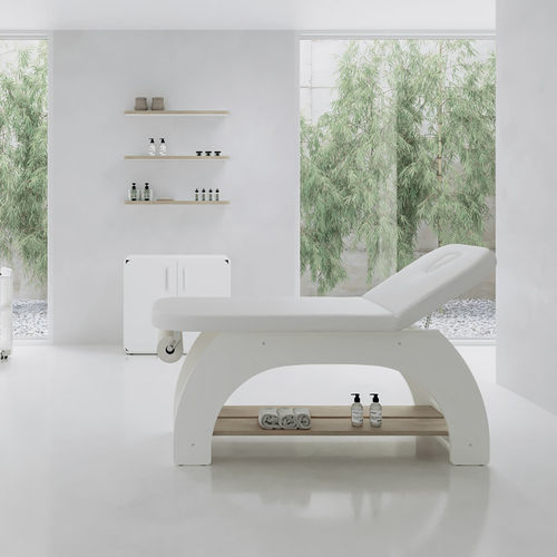 Elektrische Massageliege - MADE - VISMARA Beauty&Spa Design - Natureiche / mit Stauraum / höhenverstellbar