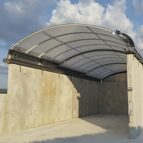 Aluminiumdach - Blommaert - Polycarbonat / gleitend / einziehbar