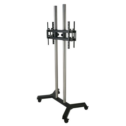 Moderner TV-Ständer - HILTON FVI - SERI STYLU - Lift / mit Rollen / Edelstahl