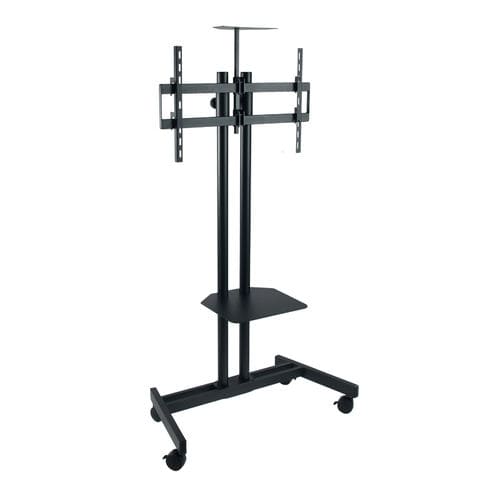 Moderner TV-Ständer - SLIM VIDEOCONFERÊNCIA - SERI STYLU - mit Halterung für DVD-Player / mit Rollen / Stahl