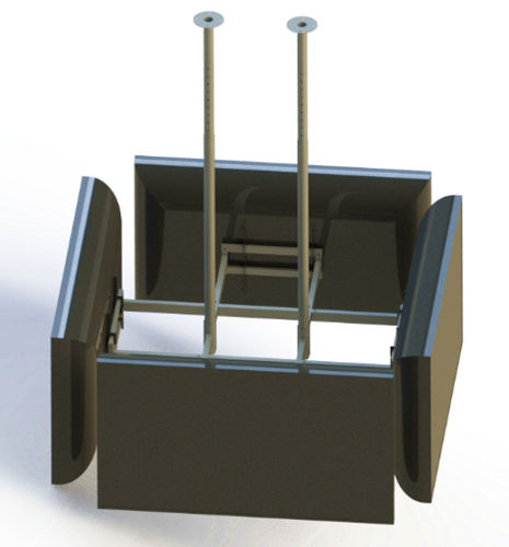 Moderne TV-Deckenhalterung - VW CUBO 4 65″ - SERI STYLU
