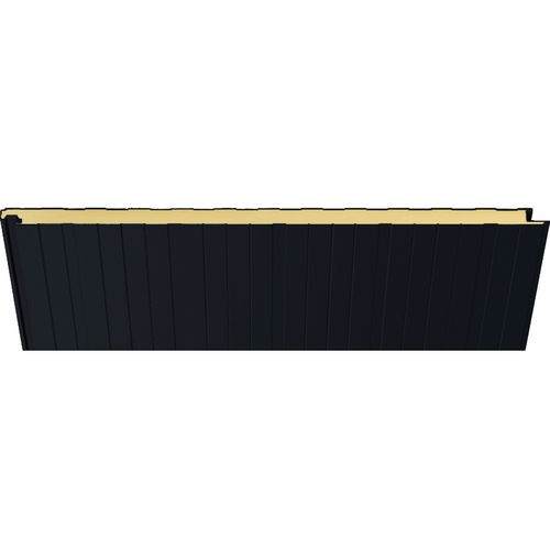 Sandwichpaneel für Fassaden - 0000 NEGRO DEXTAR - HIANSA PANEL S.A - für Dach / für Wand / mit Stahldeckblech