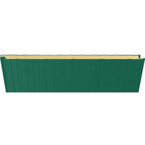 Sandwichpaneel für Fassaden - 3000 VERDE NAVARRO  - HIANSA PANEL S.A - für Dach / für Wand / mit Stahldeckblech