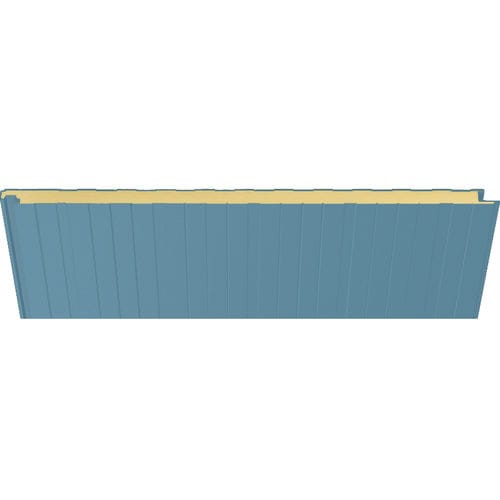 Sandwichpaneel für Fassaden - 4001 AZUL CIELO - HIANSA PANEL S.A - für Dach / für Wand / mit Stahldeckblech