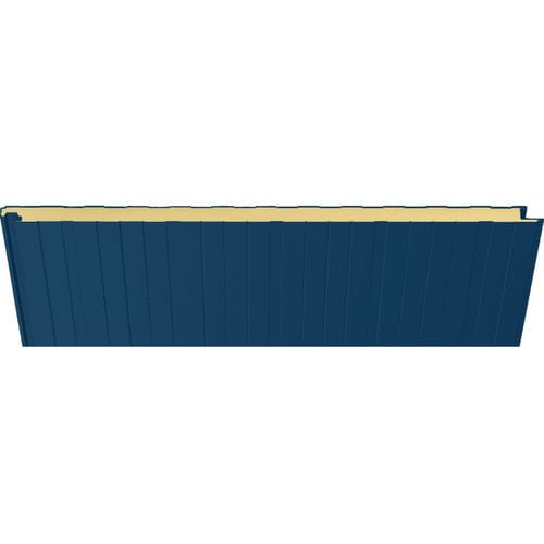 Sandwichpaneel für Fassaden - 4009 AZUL BARACALDO - HIANSA PANEL S.A - für Dach / für Wand / mit Stahldeckblech