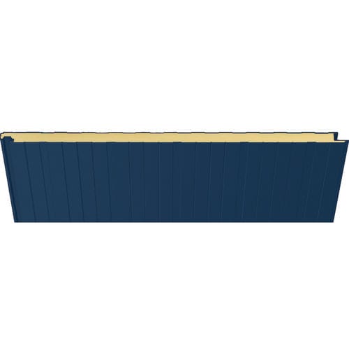 Sandwichpaneel für Fassaden - 4002 AZUL MARINO - HIANSA PANEL S.A - für Dach / für Wand / mit Stahldeckblech
