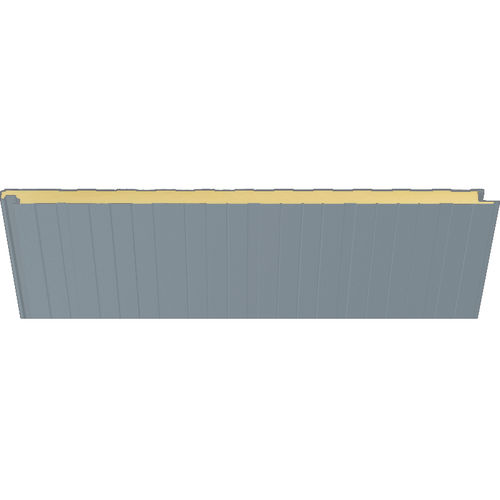 Sandwichpaneel für Fassaden - 9007 HIANSA METALLIC - HIANSA PANEL S.A - für Dach / für Wand / mit Stahldeckblech