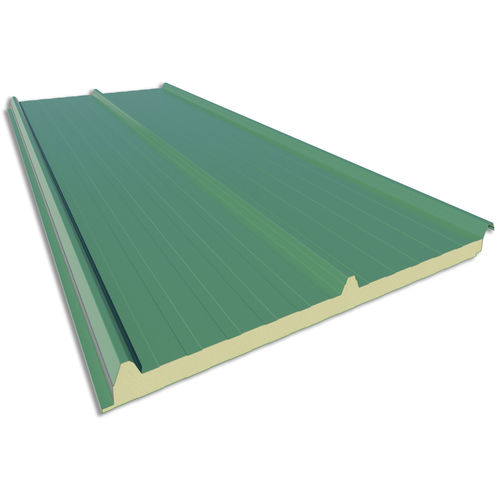 Sandwichpaneel für Dach - EASY CUB 3GR - HIANSA PANEL S.A - mit Stahldeckblech / 2 Metall-Deckschichten / PUR-Kern