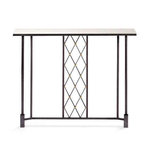 Klassischer Konsolentisch - AUGUST - Mobilier De Style - Stahl / Glas / Eisen